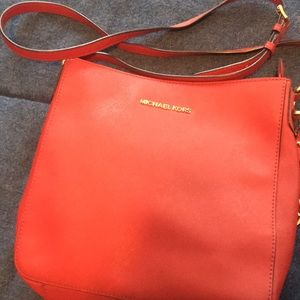 Michael Kors Red Crossbody, used..